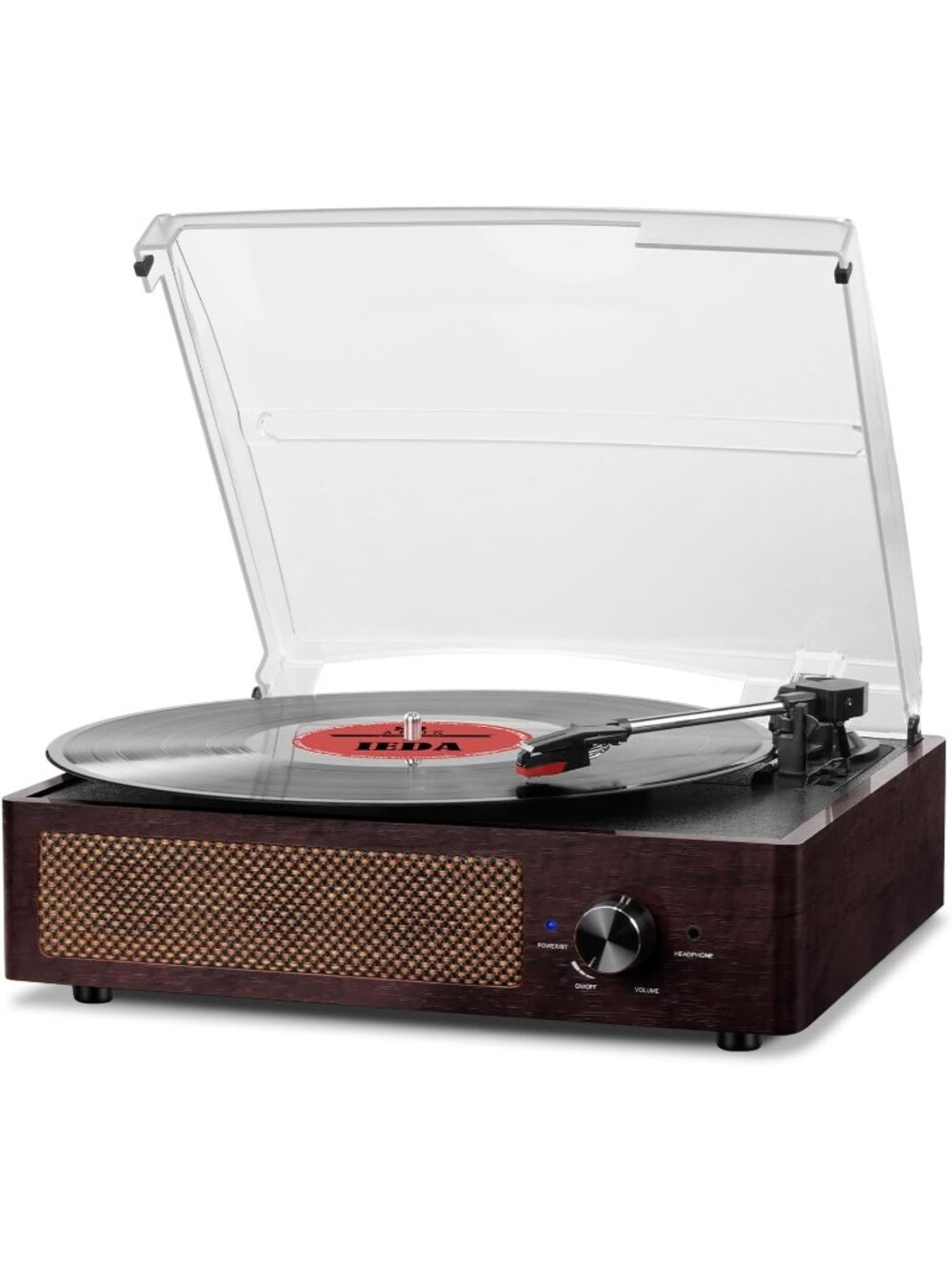 New Vinyl Record Player Turntable with Built-in Bluetooth Receiver